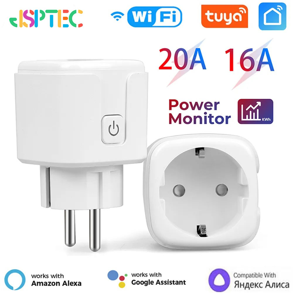 Wifi Smart Plug - Tuya Smart Socket EU16A/20A Wifi Smart