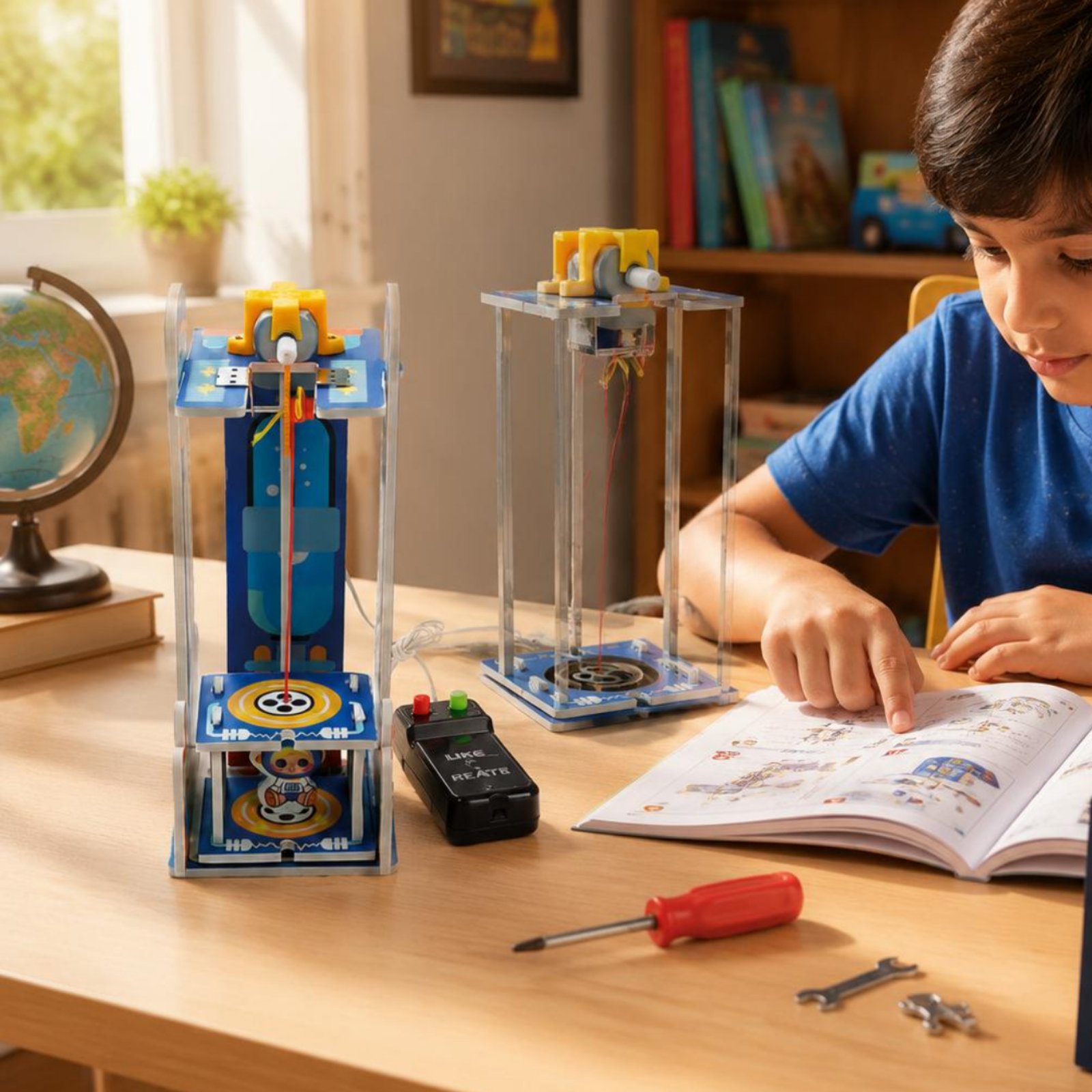 DIY Wooden Elevator Toy Model  - огляд і ціна Stem Robotics Kit