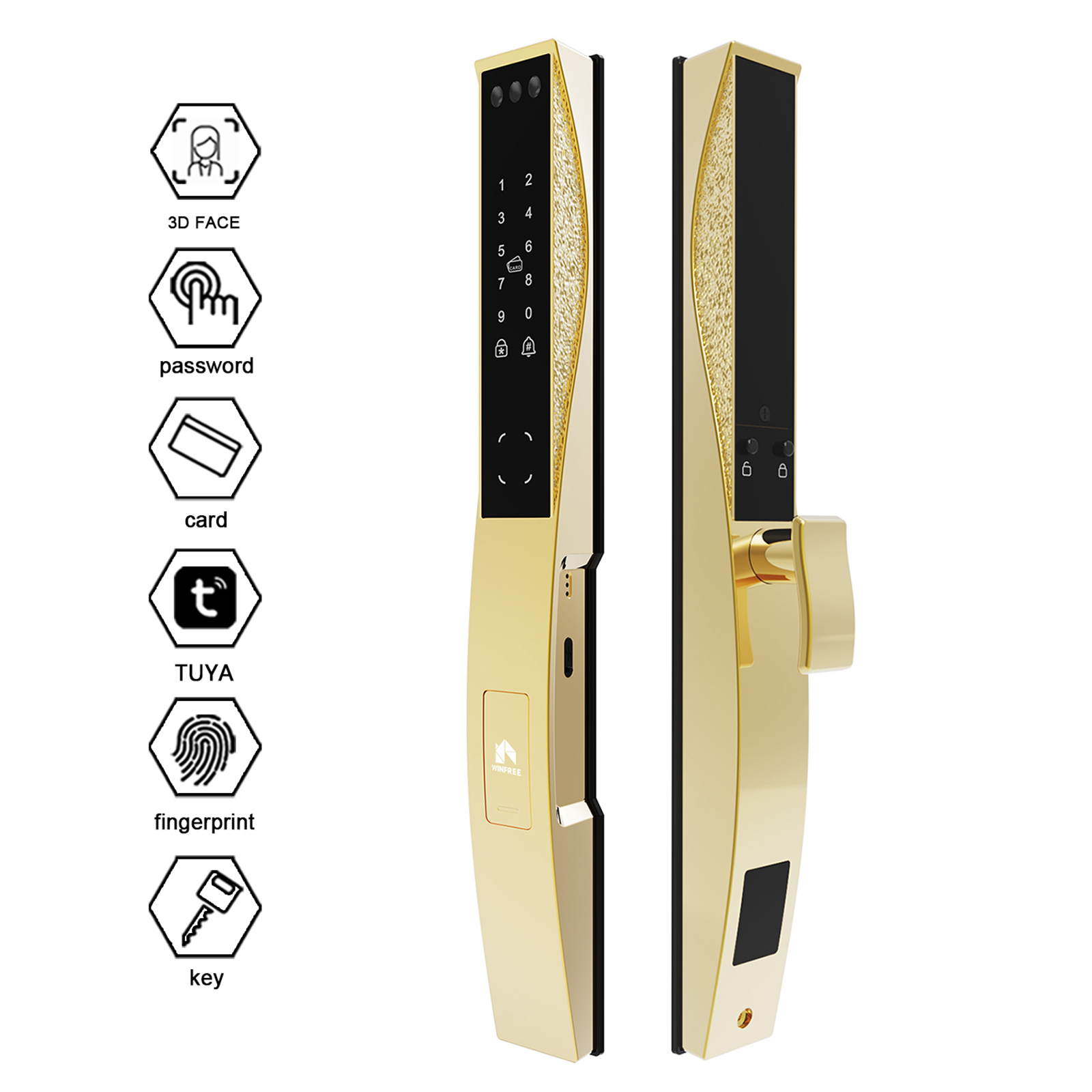 WINFREE Tuya Wifi Smart Digita - огляд і ціна Smart Door Lock Wifi