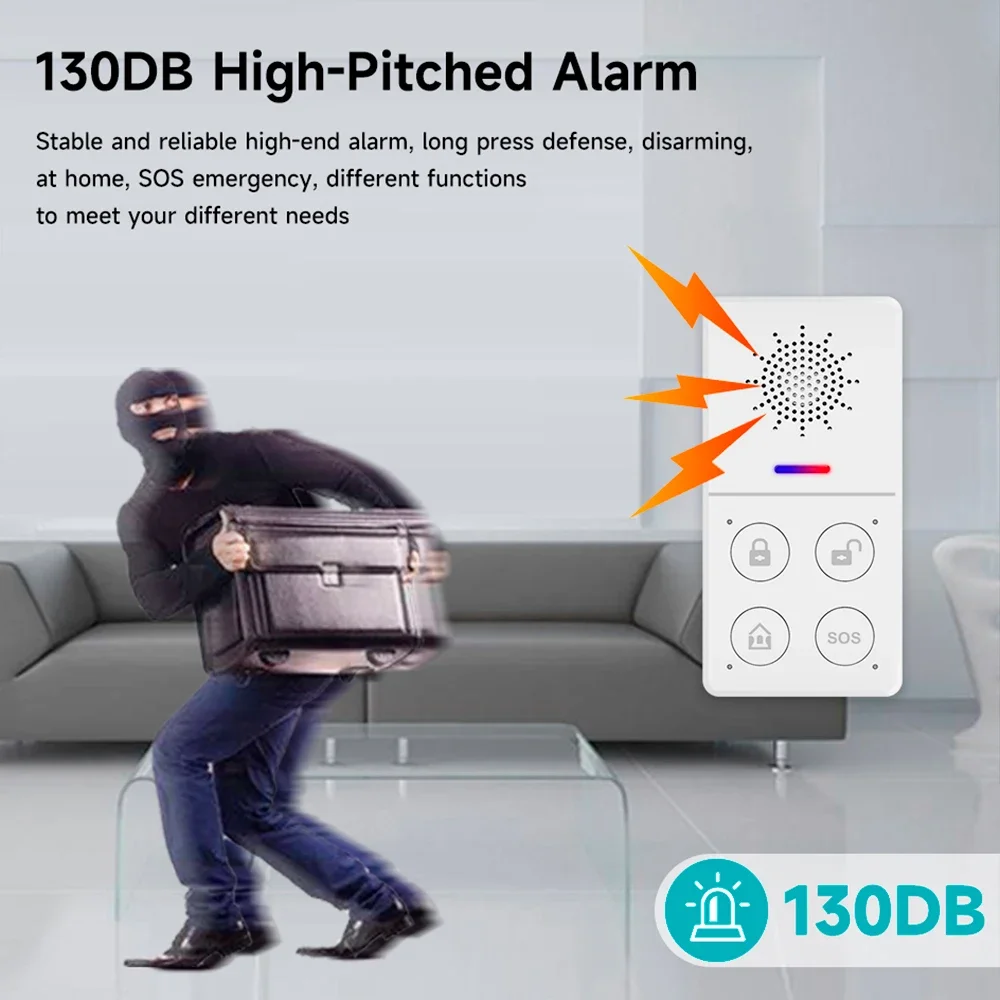 Tuya Wifi Smart Alarm System 4 - огляд і ціна Smart Home Automation Kit