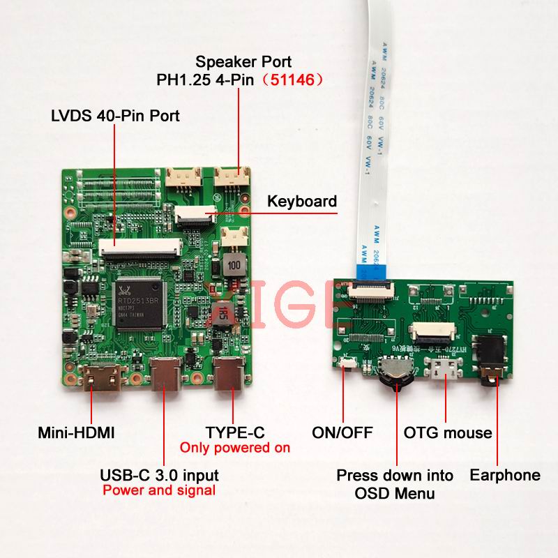 Fit LP140WH1(TL)-TLA1/TLC6/TLD - огляд і ціна Microcontroller Kit