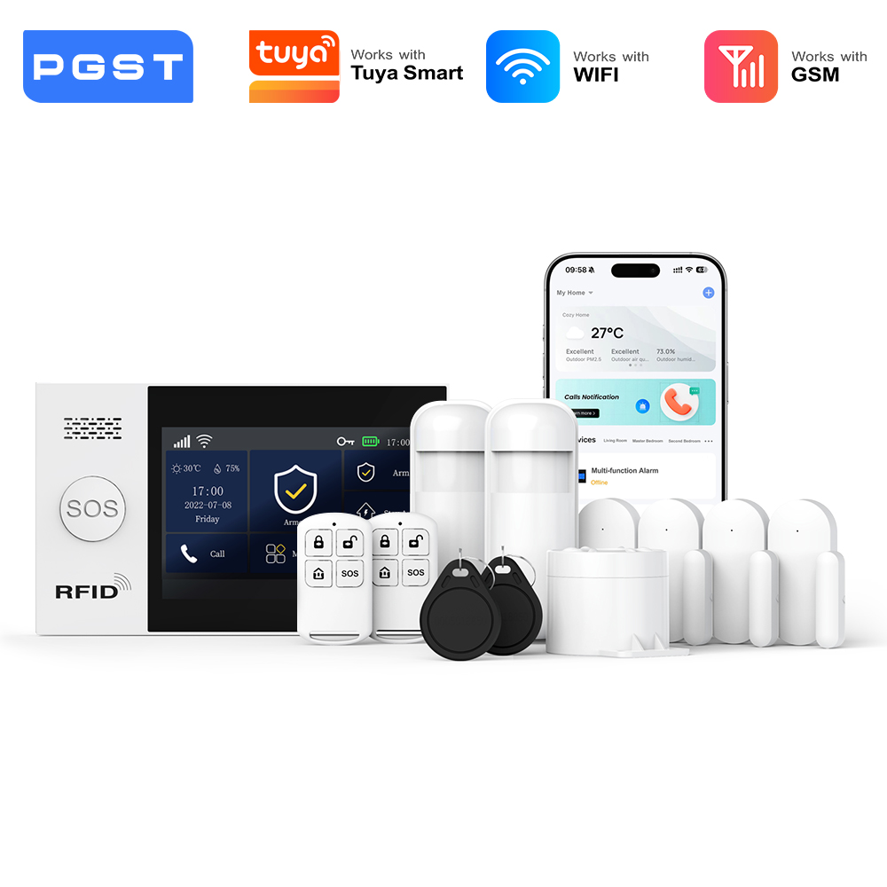 PGST 2G GSM WiFi Alarm System  - огляд і ціна Smart Home Automation Kit