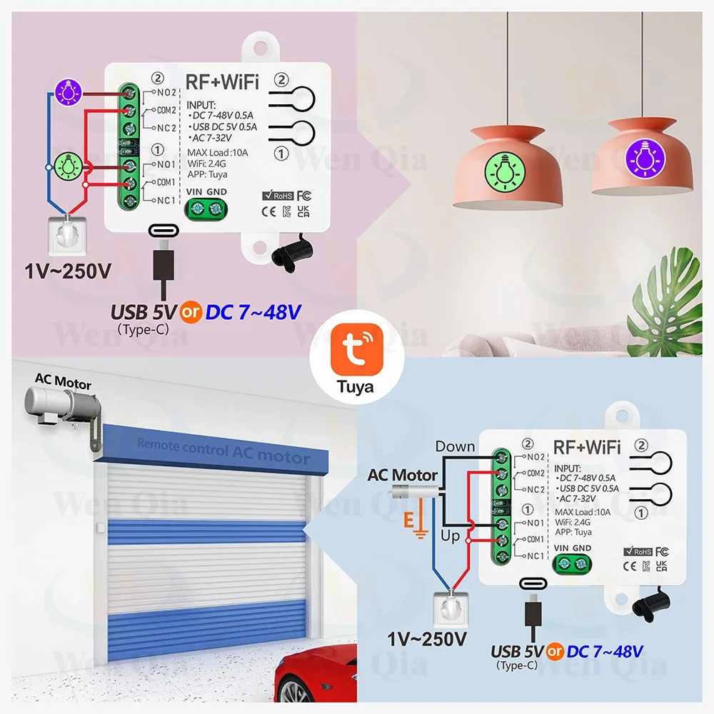 2CH Smart Light Switch Tuya,Wi - огляд і ціна Smart Light Switch Wifi