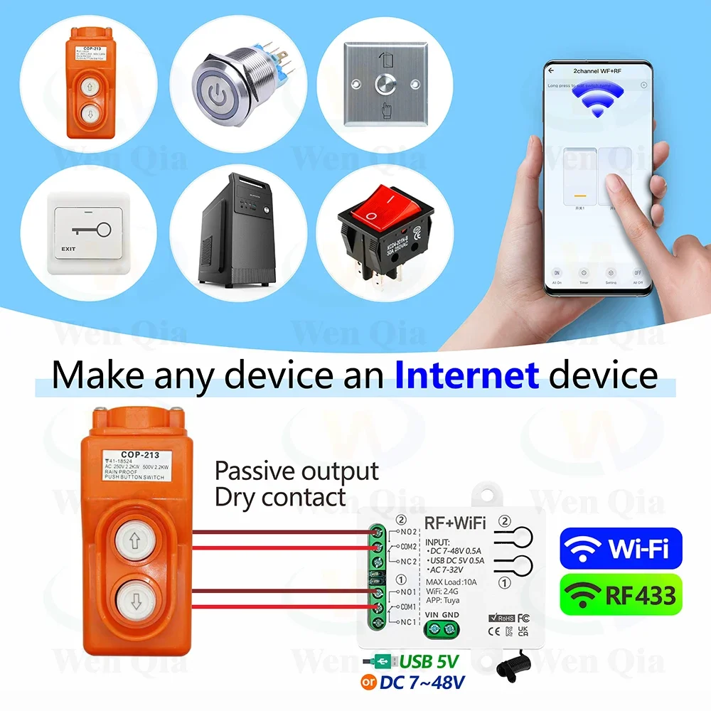 2CH Smart Light Switch Tuya,Wi - огляд і ціна Smart Light Switch Wifi