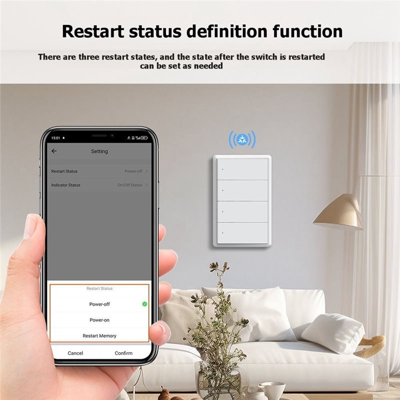 DTA4-Voice Control For Smart L - огляд і ціна Smart Light Switch Wifi