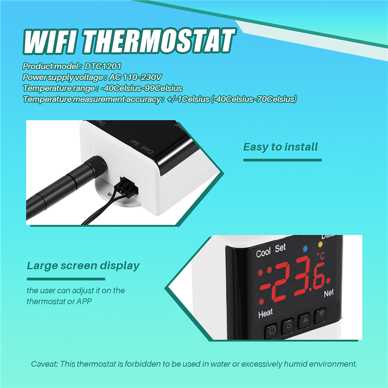 Wireless Wifi Temperature Cont - огляд і ціна Wifi Thermostat