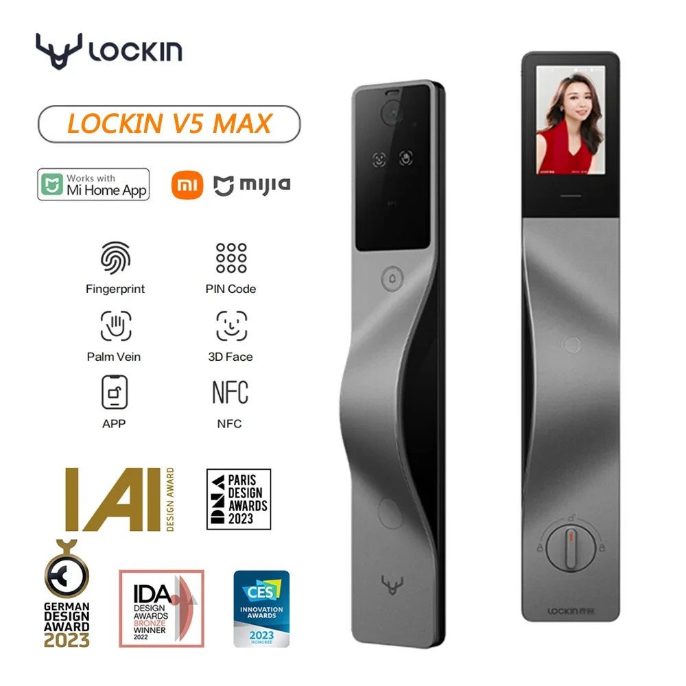 Lockin V5 Max 3D Face Recognit - огляд і ціна Smart Door Lock Wifi