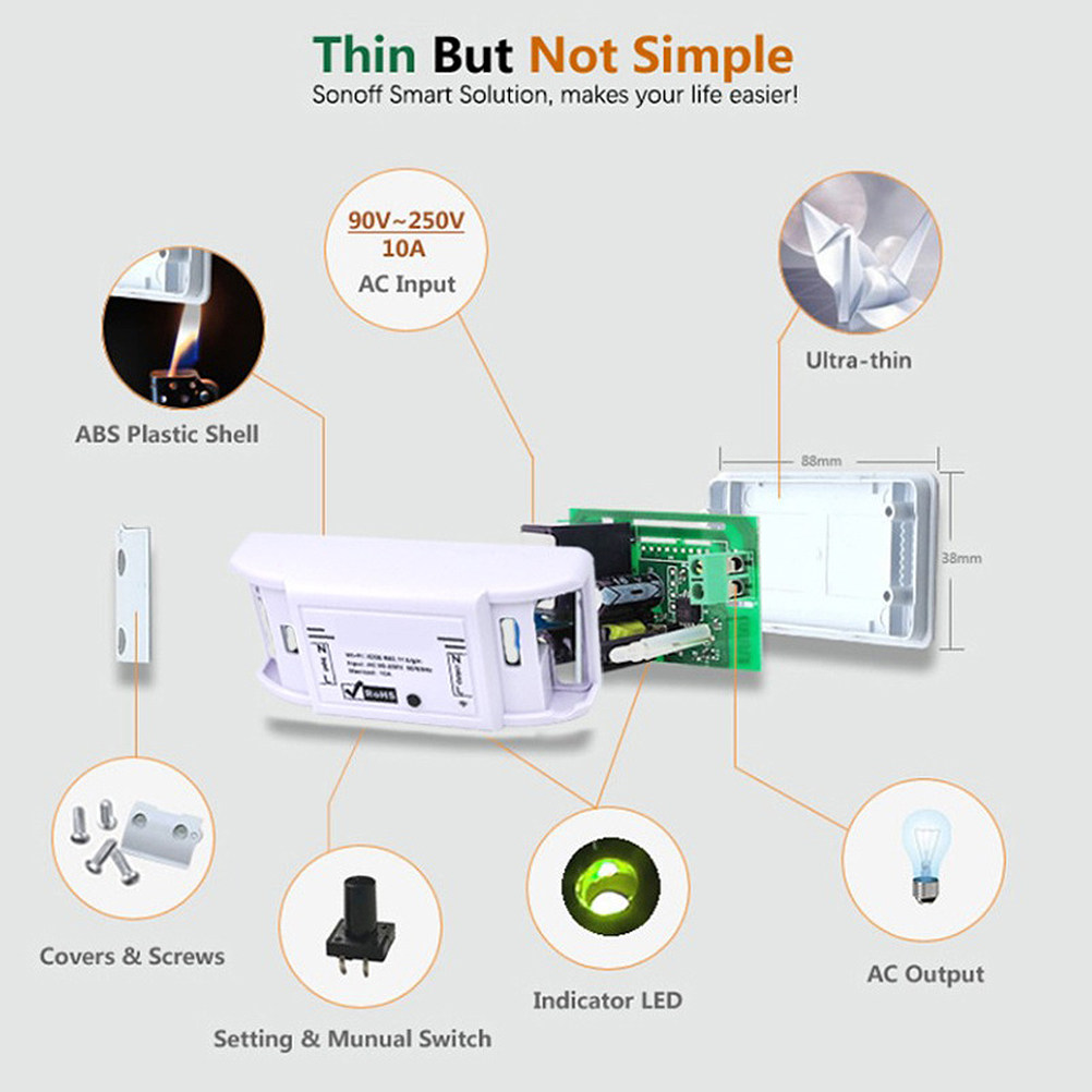 1Pcs WiFi Smart Switch Connect - огляд і ціна Smart Light Switch Wifi